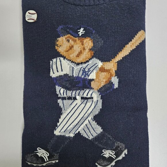 Polo Ralph Lauren MLB co-branded baseball bear pattern sweater - Picture 8 of 9